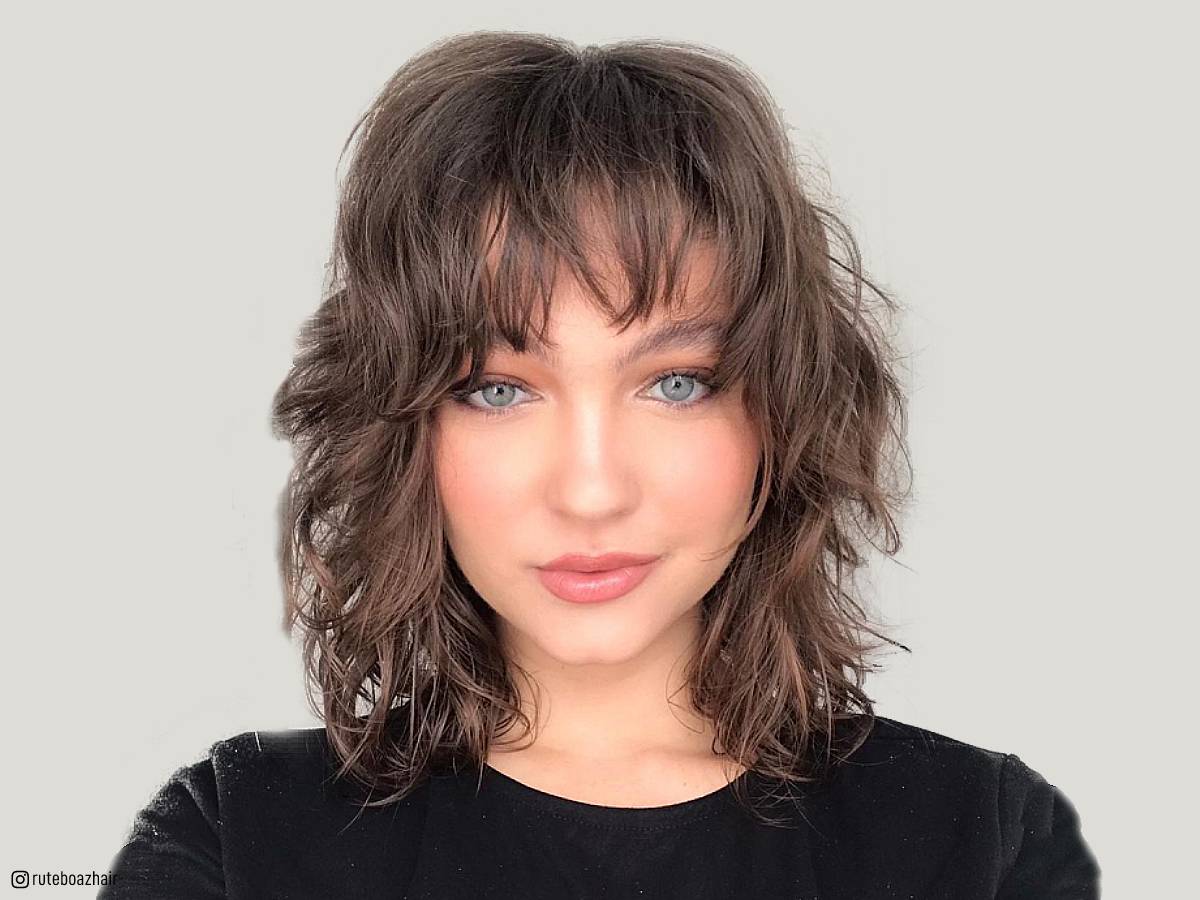 55 Bang Hairstyles For Older Women That Will Beat Your Age | Grey hair with  bangs, Long hair styles, Medium length hair cuts